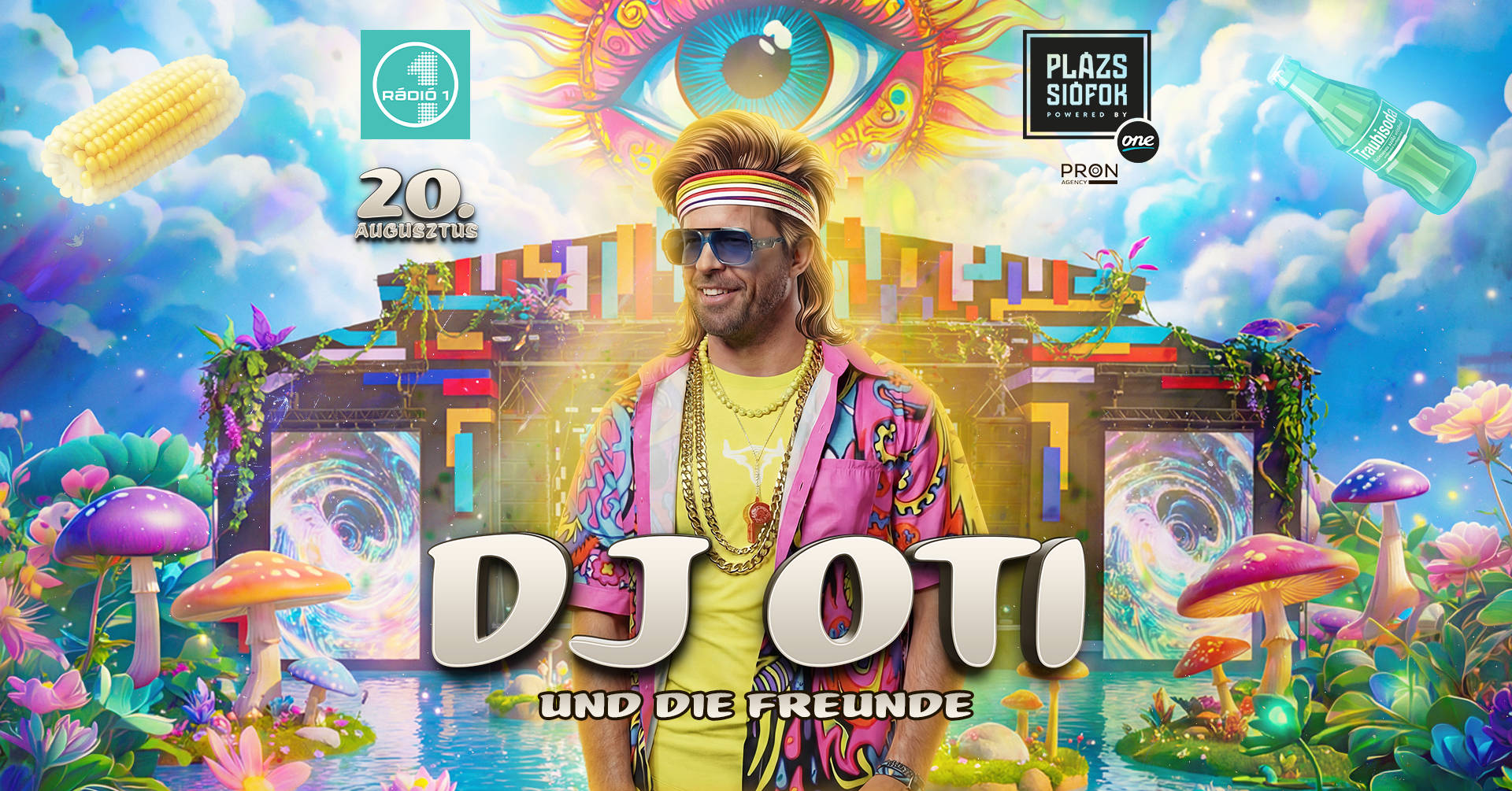 DJ OTI und die Freunde ☮️ Plázs Siófok ☮️08.20.