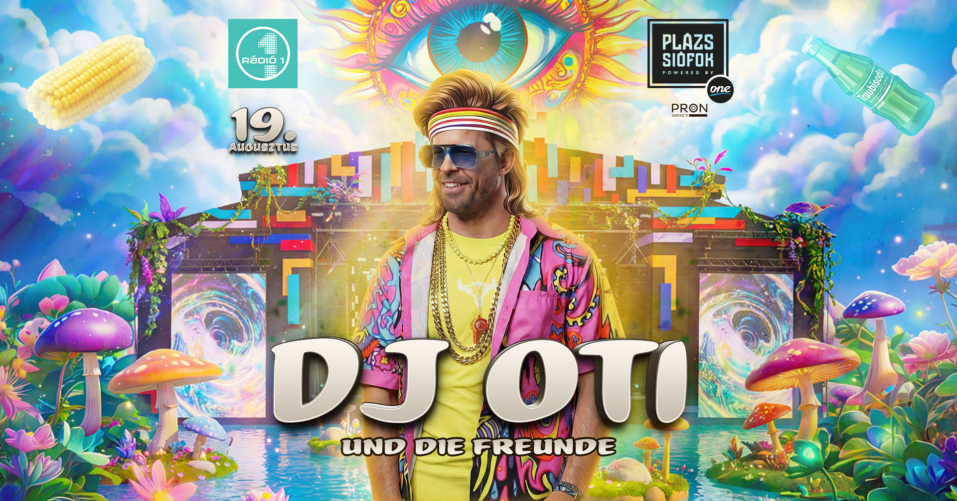 DJ OTI und die Freunde ☮️ Plázs Siófok ☮️08.19.