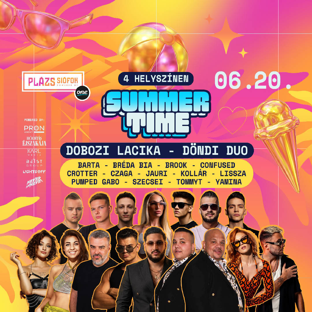 ☀️ SUMMER TIME FESTIVAL⛱️ 06.20. // Plázs, Siófok